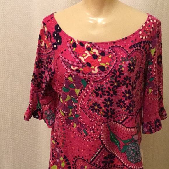 Lilly Pulitzer Dresses & Skirts - LILLY PULITZER Paisley Print T-Shirt Dress -  Large - NWOT